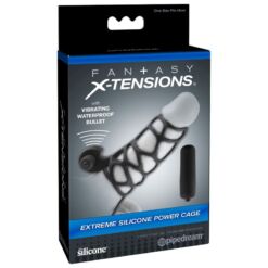 Comprar FANTASY X- TENSIONS - FUNDA PARA EL PENE DE SILICONA CON VIBRADOR al mejor precio - Envíos Discretos