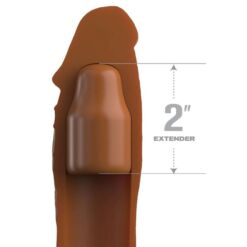 Comprar FANTASY X- TENSIONS - PIPEDREAMS SLEEVE 20,32 CM + 5,00 CM INCH PLUG CARAMEL al mejor precio - Envíos Discretos