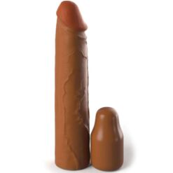 Comprar FANTASY X- TENSIONS - PIPEDREAMS SLEEVE 20,32 CM + 5,00 CM INCH PLUG CARAMEL al mejor precio - Envíos Discretos