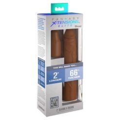 Comprar FANTASY X- TENSIONS - PIPEDREAMS SLEEVE 20,32 CM + 5,00 CM INCH PLUG CARAMEL al mejor precio - Envíos Discretos