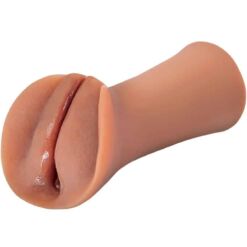 Comprar FETISH FANTASY EXTREME - MASTURBADOR MASCULINO SILICONA SLIPPERY SLIT CARAMELO al mejor precio - Envíos Discretos