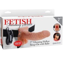 Comprar FETISH FANTASY SERIES - ARNÉS AJUSTABLE CONTROL REMOTO PENE REALÍSTICO CON TESTÍCULOS 17.8 CM al mejor precio - Envíos Discretos