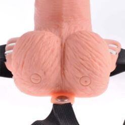 Comprar FETISH FANTASY SERIES - ARNÉS AJUSTABLE CONTROL REMOTO PENE REALÍSTICO CON TESTÍCULOS RECARGABLE Y VIBRADOR 15 CM al mejor precio - Envíos Discretos