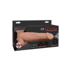 Comprar FETISH FANTASY SERIES - ARNÉS CON PENE REALÍSTICO EYACULADOR 22,9CM al mejor precio - Envíos Discretos