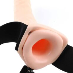 Comprar FETISH FANTASY SERIES - ARNÉS VIBRADOR HUECO 19 CM NATURAL al mejor precio - Envíos Discretos