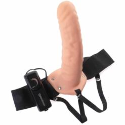 Comprar FETISH FANTASY SERIES - ARNÉS VIBRADOR HUECO 19 CM NATURAL al mejor precio - Envíos Discretos