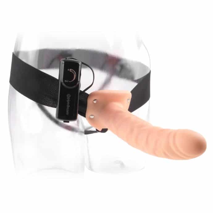 FETISH FANTASY SERIES - ARNÉS VIBRADOR HUECO 19 CM NATURAL - piKanteo | Despierta tu lado más piKante Comprar FETISH FANTASY SERIES - ARNÉS VIBRADOR HUECO 19 CM NATURAL al mejor precio - Envíos Discretos