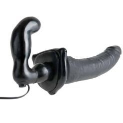 Comprar FETISH FANTASY SERIES - SERIES DELUXE ARNÉS VIBRADOR PENETRIS NEGRO al mejor precio - Envíos Discretos