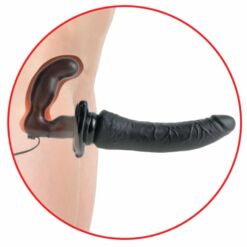 Comprar FETISH FANTASY SERIES - SERIES DELUXE ARNÉS VIBRADOR PENETRIS NEGRO al mejor precio - Envíos Discretos