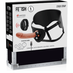 Comprar FETISH SUBMISSIVE CYBER STRAP - ARNÉS CON DILDO CONTROL REMOTO TECNOLOGÍA WATCHME L al mejor precio - Envíos Discretos