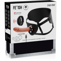 Comprar FETISH SUBMISSIVE CYBER STRAP - ARNÉS CON DILDO CONTROL REMOTO TECNOLOGÍA WATCHME M al mejor precio - Envíos Discretos
