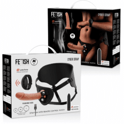 Comprar FETISH SUBMISSIVE CYBER STRAP - ARNÉS CON DILDO Y BALA CONTROL REMOTO TECNOLOGÍA WATCHME M al mejor precio - Envíos Discretos