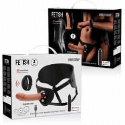 Comprar FETISH SUBMISSIVE CYBER STRAP - ARNÉS CON DILDO Y BALA CONTROL REMOTO TECNOLOGÍA WATCHME S al mejor precio - Envíos Discretos