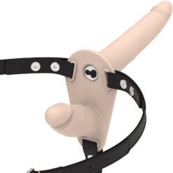 Comprar FETISH SUBMISSIVE HARNESS - DOBLE PENETRACIÓN VIBRADOR FLESH UP al mejor precio - Envíos Discretos