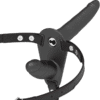 Comprar FETISH SUBMISSIVE HARNESS - DOBLE PENETRACIÓN VIBRADOR NEGRO al mejor precio - Envíos Discretos