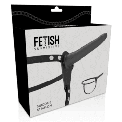 Comprar FETISH SUBMISSIVE HARNESS - SILICONA NEGRO 15 CM al mejor precio - Envíos Discretos