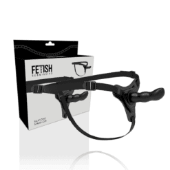 Comprar FETISH SUBMISSIVE HARNESS - SILICONA NEGRO G-SPOT 16 CM al mejor precio - Envíos Discretos