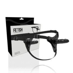 Comprar FETISH SUBMISSIVE HARNESS - SILICONA NEGRO REALISTIC 15 CM al mejor precio - Envíos Discretos