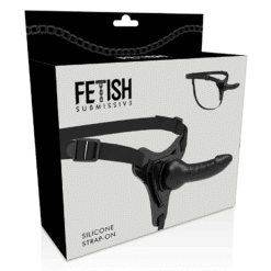 Comprar FETISH SUBMISSIVE HARNESS - SILICONA NEGRO REALISTIC 16 CM al mejor precio - Envíos Discretos