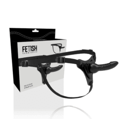 Comprar FETISH SUBMISSIVE HARNESS - SILICONA NEGRO REALISTIC 16 CM al mejor precio - Envíos Discretos