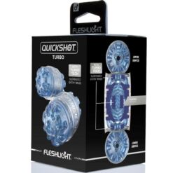 Comprar FLESHLIGHT - MASTURBADOR QUICKSHOT TURBO BLUE ICE al mejor precio - Envíos Discretos