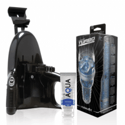Comprar FLESHLIGHT - TURBO THRUST BLUE ICE + UNIVERSAL LAUNCH + LUBRICANTE AQUA QUALITY 50 ML al mejor precio - Envíos Discretos