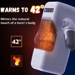 Comprar GAME CUP - MASTURBADOR MASCULINO CON VIBRACIÓN Y FUNCIÓN CALOR CON SOPORTE PARA MàVILES - NEGRO al mejor precio - Envíos Discretos