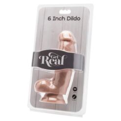 Comprar GET REAL - DILDO 12 CM CON TESTÍCULOS NATURAL al mejor precio - Envíos Discretos