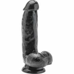 Comprar GET REAL - DILDO 12 CM CON TESTÍCULOS NEGRO al mejor precio - Envíos Discretos