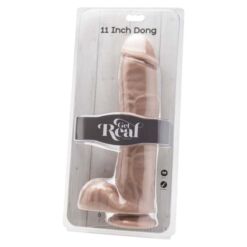 Comprar GET REAL - DILDO 28 CM CON TESTÍCULOS NATURAL al mejor precio - Envíos Discretos