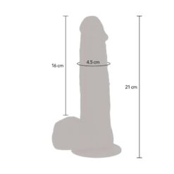 Comprar GET REAL - DILDO VIBRADOR CON BOLAS GIRATORIAS NATURAL al mejor precio - Envíos Discretos