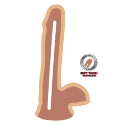Comprar GET REAL - DUAL DENSITY DILDO 17 CM CON TESTÍCULOS NATURAL al mejor precio - Envíos Discretos
