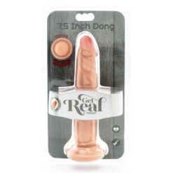 Comprar GET REAL - DUAL DENSITY DONG 19 CM NATURAL al mejor precio - Envíos Discretos