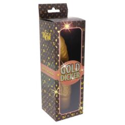 Comprar GET REAL - GOLD DICKER ORIGINAL VIBRADOR DORADO al mejor precio - Envíos Discretos
