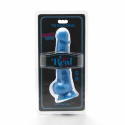 Comprar GET REAL - HAPPY DICKS 19 CM CON TESTÍCULOS AZUL al mejor precio - Envíos Discretos