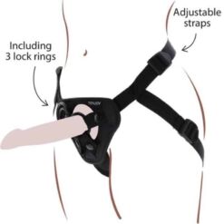 Comprar GET REAL - STRAP-ON HARNÉS NEGRO al mejor precio - Envíos Discretos