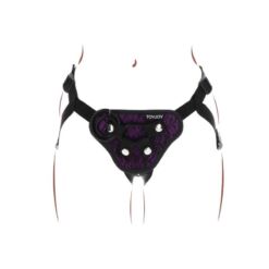 Comprar GET REAL - STRAP-ON LACE HARNÉS MORADO al mejor precio - Envíos Discretos