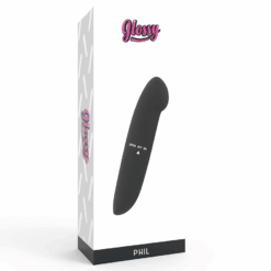 Comprar GLOSSY - PHIL VIBRADOR NEGRO al mejor precio - Envíos Discretos
