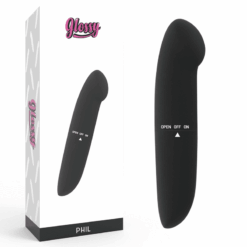 Comprar GLOSSY - PHIL VIBRADOR NEGRO al mejor precio - Envíos Discretos