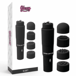 Comprar GLOSSY - POCKET  KURT MASAJEADOR NEGRO al mejor precio - Envíos Discretos