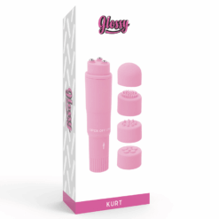 Comprar GLOSSY - POCKET  KURT MASAJEADOR ROSA al mejor precio - Envíos Discretos