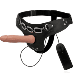 Comprar HARNESS ATTRACTION - ARNÉS  GEORGE REALÍSTICO VIBRADOR 19 CM -O- 4 CM al mejor precio - Envíos Discretos