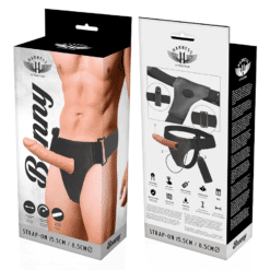 Comprar HARNESS ATTRACTION - ARNÉS  HUECO BENNY CON VIBRADOR 15 CM -O- 4.5 CM al mejor precio - Envíos Discretos