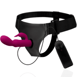 Comprar HARNESS ATTRACTION - ARNÉS  VIBRADOR RABBIT VINCENT 15 CM -O- 4 CM al mejor precio - Envíos Discretos