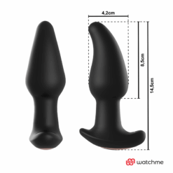 ANBIGUO - WATCHME CONTROL REMOTO PLUG ANAL VIBRADOR CON ROTACIÓN DE PERLAS AMADEUS - piKanteo | Despierta tu lado más piKante