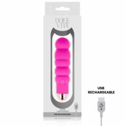 DOLCE VITA - VIBRADOR RECARGABLE SIX ROSA 7 VELOCIDADES - piKanteo | Despierta tu lado más piKante