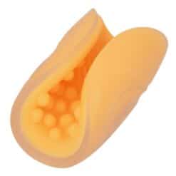 Alternative view of CALEXOTICS - BEADED GRIP MASTURBADOR TEXTURADO NARANJA
