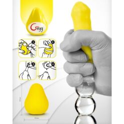 G-VIBE - HUEVO MASTURBADOR TEXTURADO REUTILIZABLE AMARILLO - piKanteo | Despierta tu lado más piKante