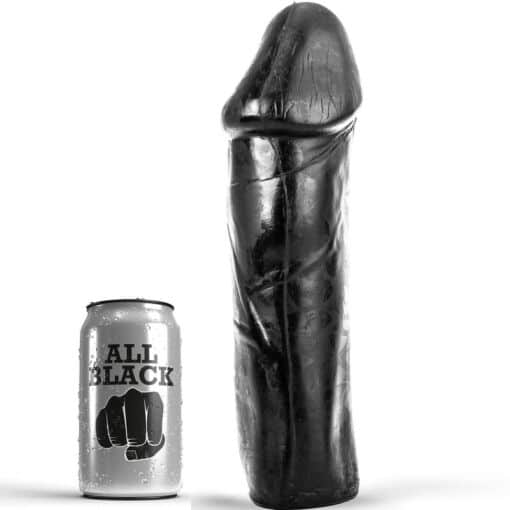 ALL BLACK - DONG 28 CM SIN TESTÍCULOS