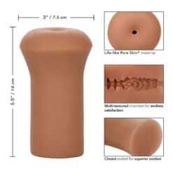 CALEXOTICS - MASTURBADOR BOUNDLESS STROKER COLOR CARAMELO - piKanteo | Despierta tu lado más piKante
